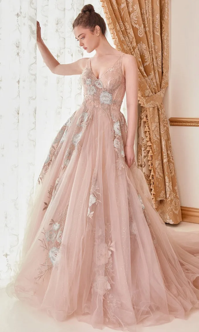 Andrea & Leo Long Formal Dress A0893