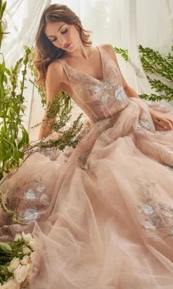 Andrea & Leo Long Formal Dress A0893