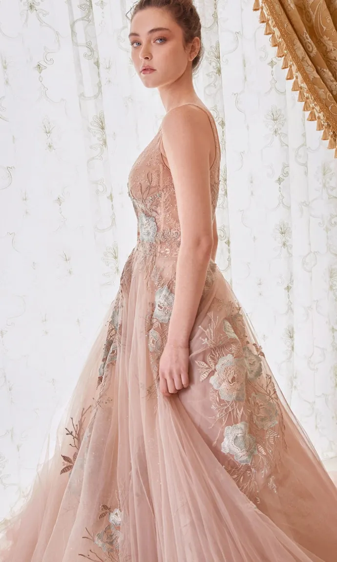 Andrea & Leo Long Formal Dress A0893