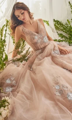 Andrea & Leo Long Formal Dress A0893