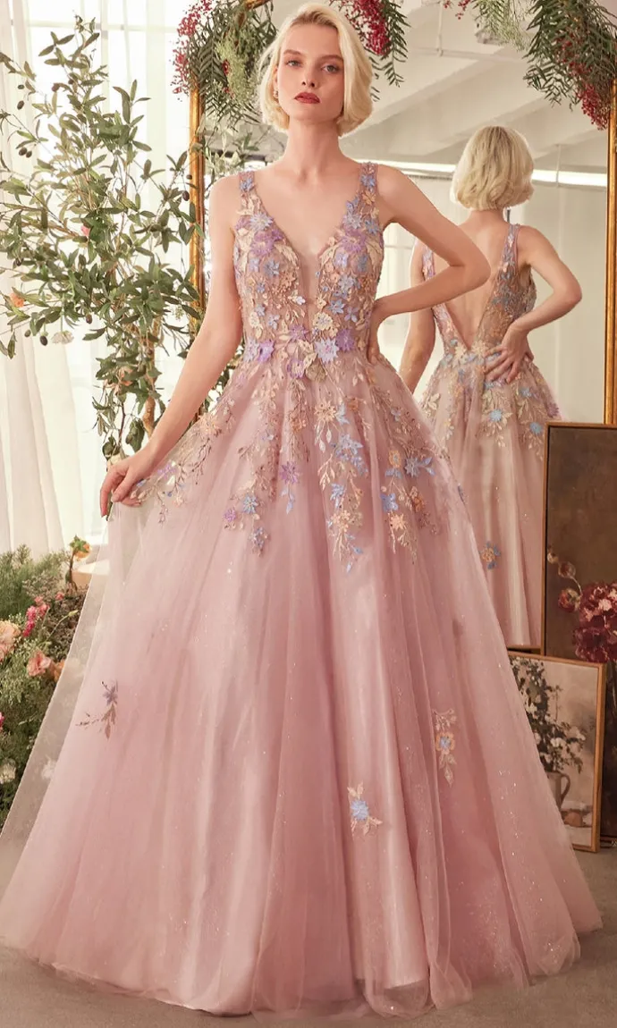 Andrea and Leo Long Formal Dress A1394