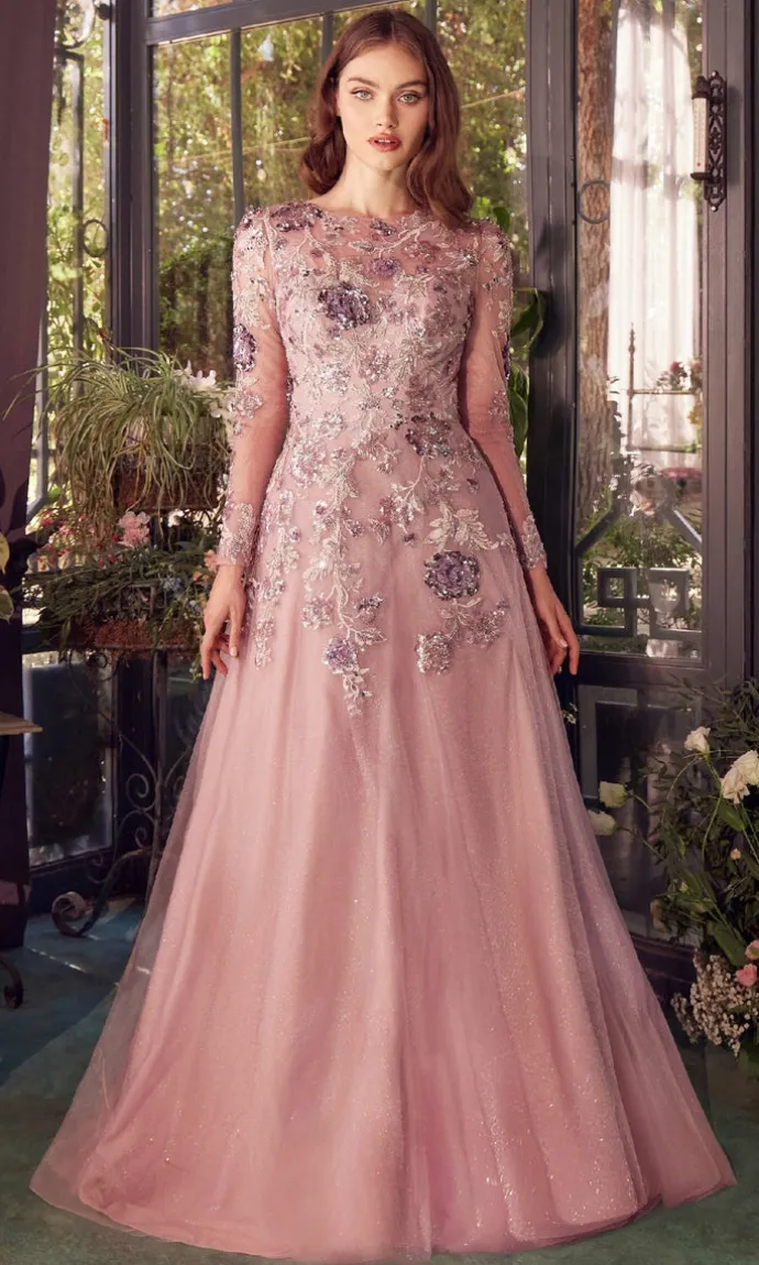 Andrea and Leo Long Formal Dress A1356