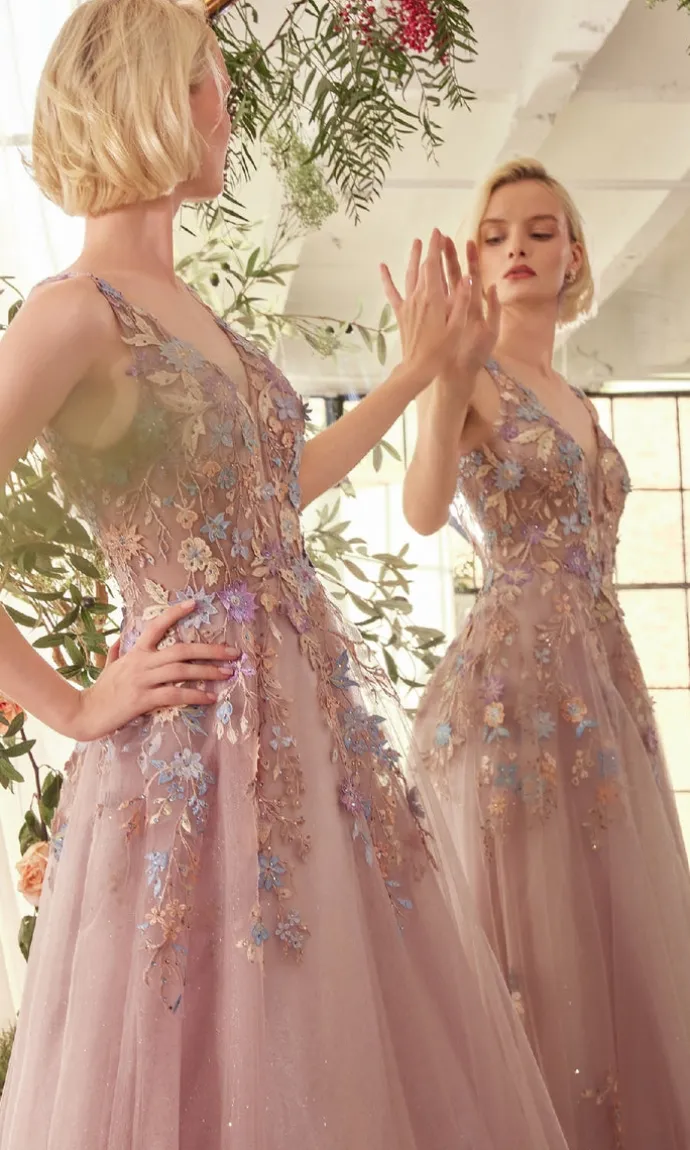 Andrea and Leo Long Formal Dress A1394