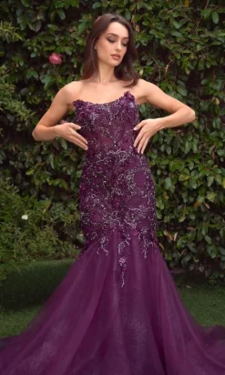 Andrea and Leo Long Formal Dress MA101
