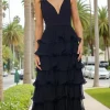 Betsy and Adam Long Formal Dress a26956