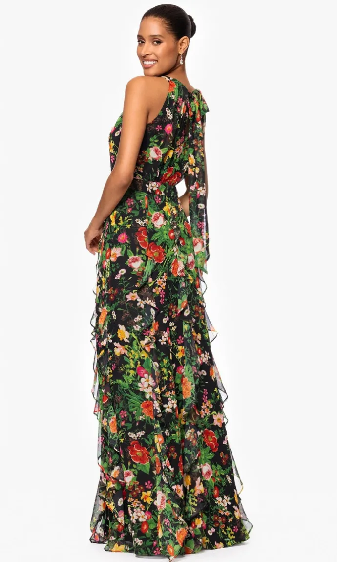 Betsy and Adam Long Formal Dress a27102