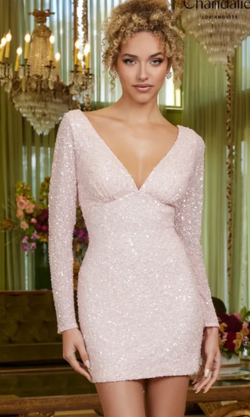 Chandalier Short Party Dress 70028