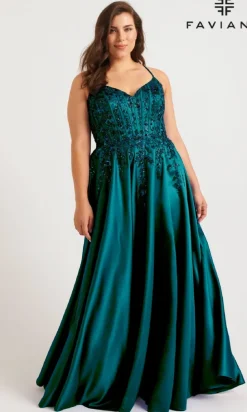 Faviana Long Plus-Size Formal Dress 9575