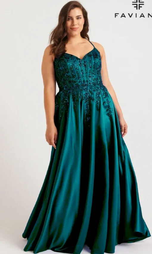 Faviana Long Plus-Size Formal Dress 9575