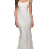 Floral-Lace Long La Femme Mermaid Prom Dress