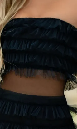 Georgia by Velvi Ruffled Cute Mini Party Dress