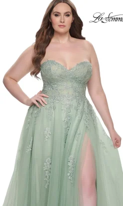 La Femme 31570 Plus-Size Formal Prom Dress