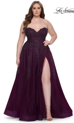 La Femme 31570 Plus-Size Formal Prom Dress