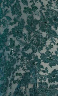 Lace Up Back Mermaid Prom Dress In Lace EW122032