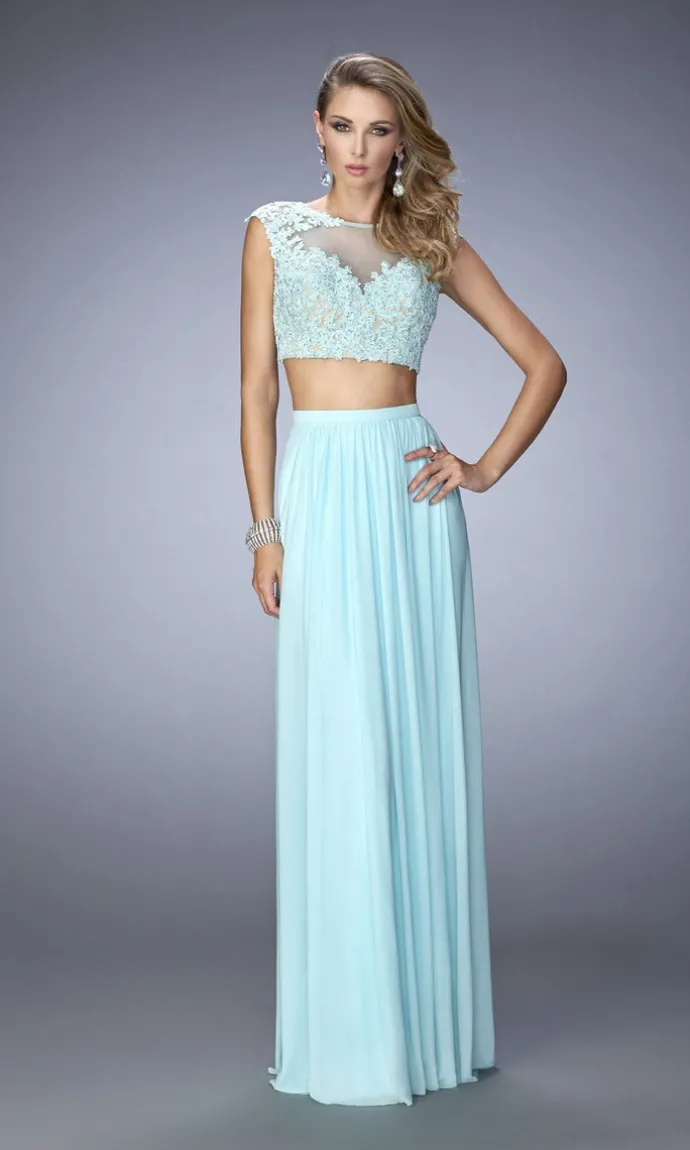 Long Formal La Femme Dress 22110