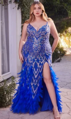 Long Plus-Size Formal Dress A1229C by Andrea and Leo