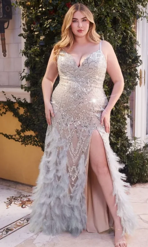 Long Plus-Size Formal Dress A1229C by Andrea and Leo