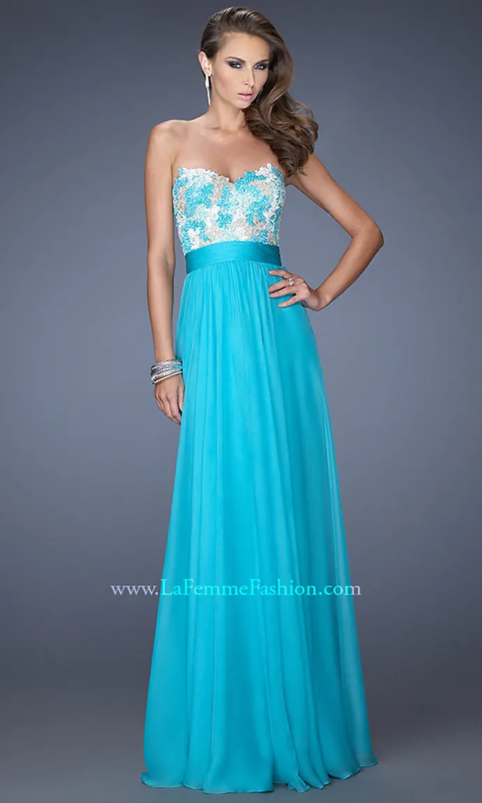 Long Strapless Sweetheart Dress
