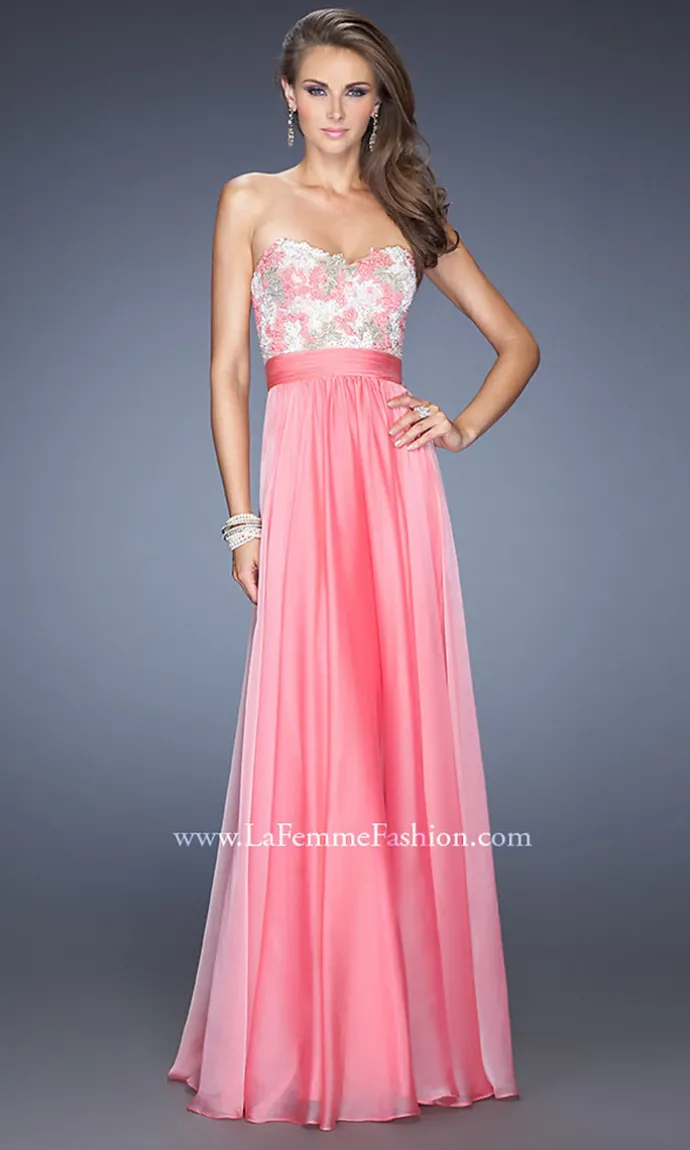 Long Strapless Sweetheart Dress