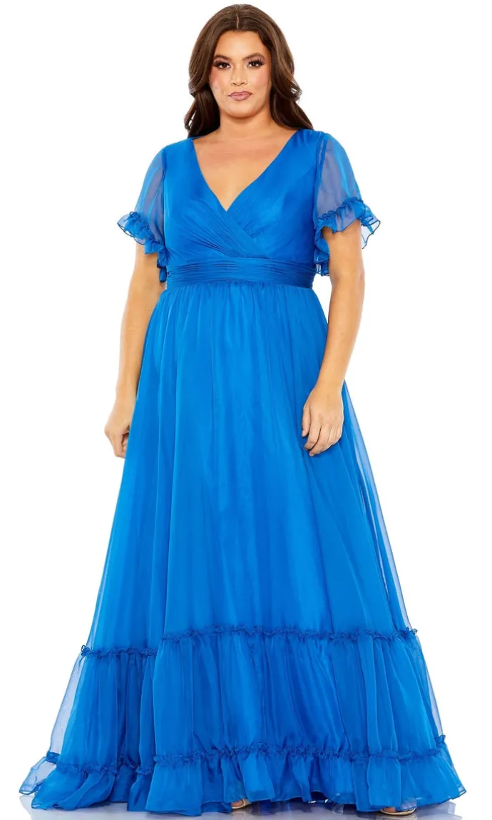 Mac Duggal Long Plus-Size Formal Dress 68430