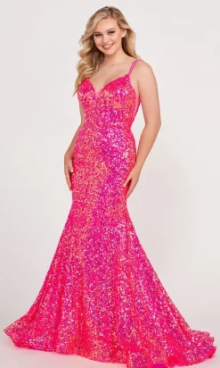 Mermaid Sequin Prom Dress By Ellie Wilde EW34016