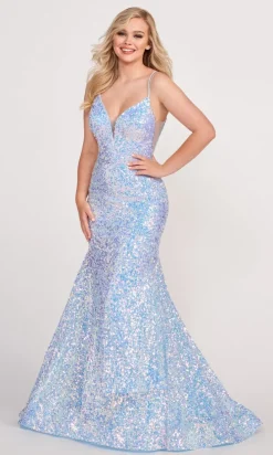Mermaid Sequin Prom Dress By Ellie Wilde EW34016