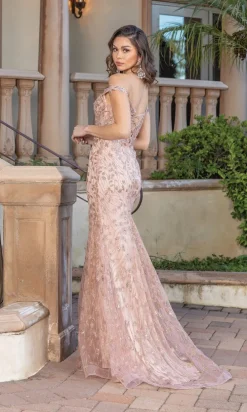 Off-the-Shoulder Embellished Long Prom Dress 4343