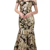 Off-the-Shoulder Sequin Mermaid Formal Gown