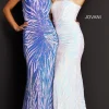 One-Shoulder Sequin Long Prom Dress by Jovani