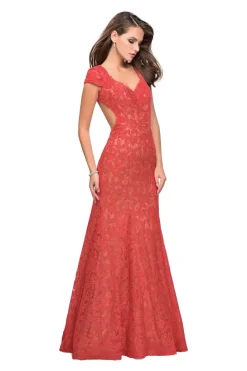 Open Back Floor Length Dress by La Femme