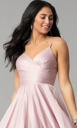 Pleated-Bodice Long Classic Formal Ball Gown