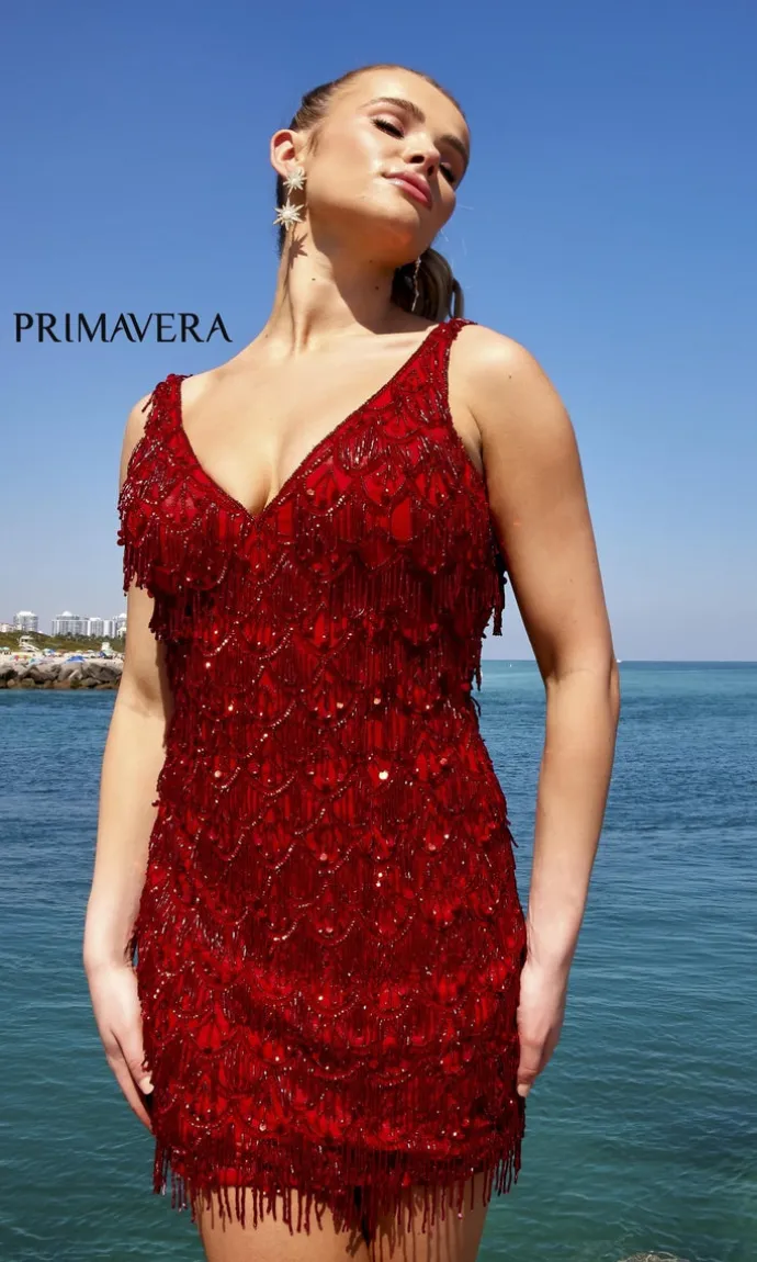 Short Homecoming Dress by Primavera 4042