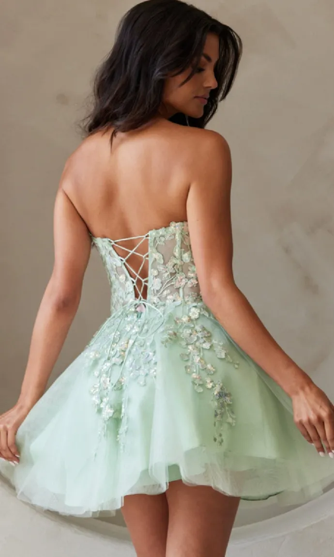 Short Homecoming Dress BZ9024S by Amelia Couture