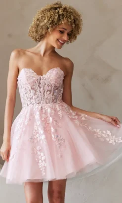 Short Homecoming Dress BZ9024S by Amelia Couture