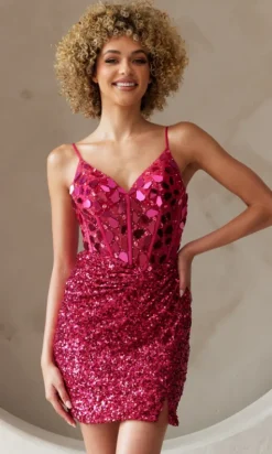 Short Homecoming Dress 5057S by Amelia Couture