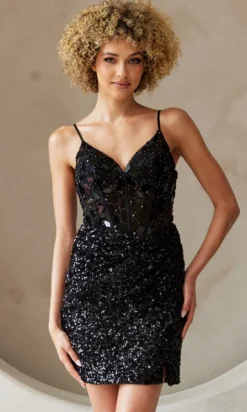 Short Homecoming Dress 5057S by Amelia Couture