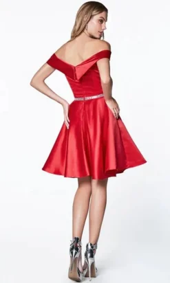 Short Party Dress CD0140W by Ladivine