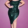 Short Plus-Size Party Dress CH190C by Ladivine