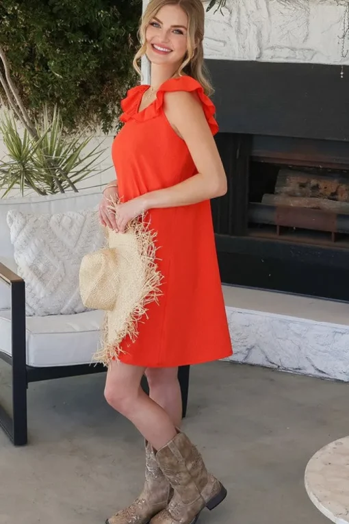 Short Ruffled Casual Summer Dress