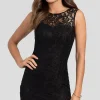 Sleeveless Semi-Formal Short Lace Cocktail Dress